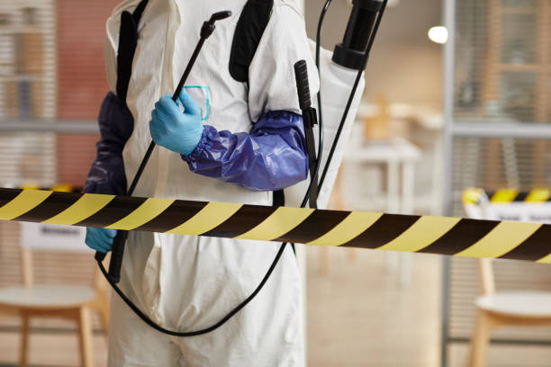 Professional Blood Cleanup technician working in Coloma, WI